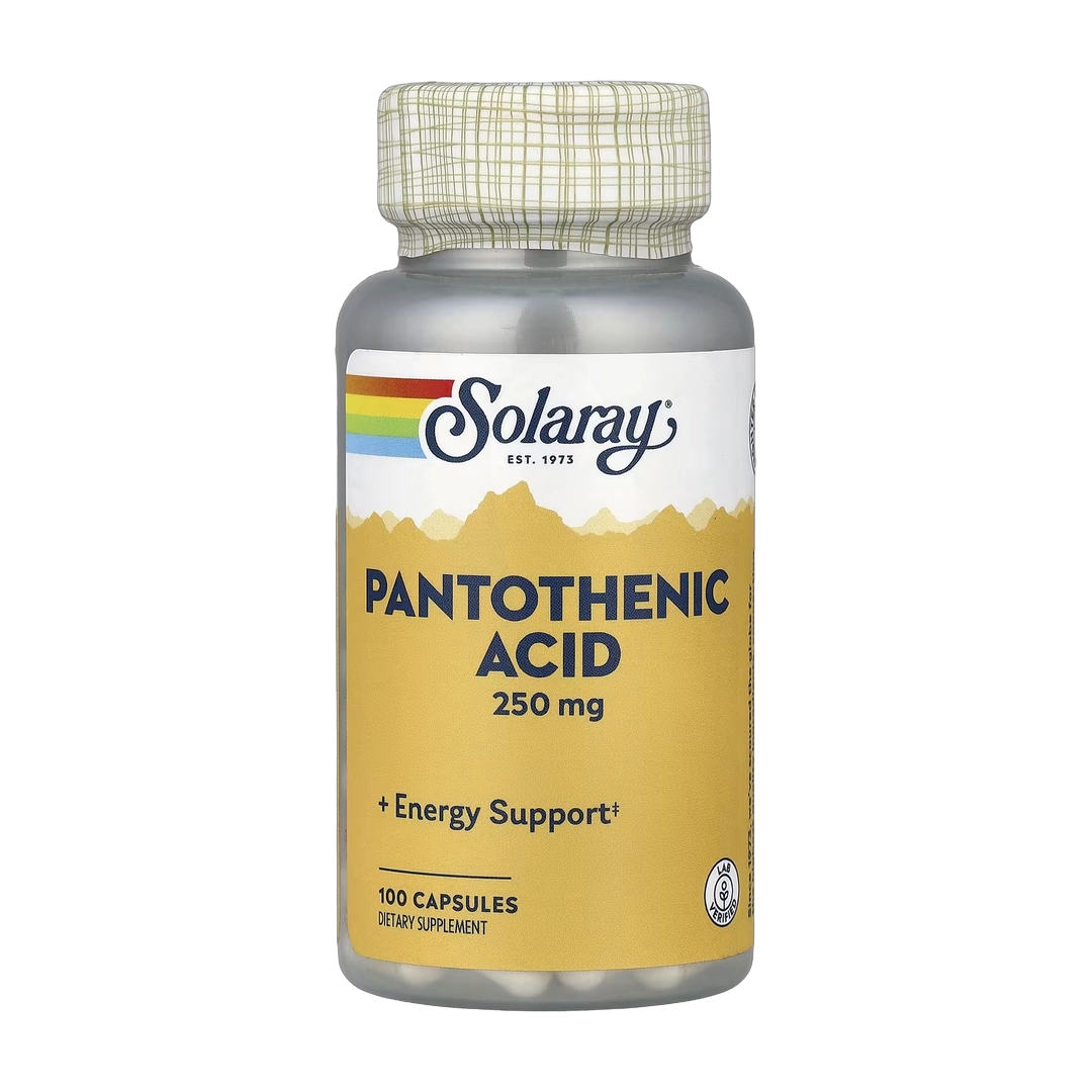 Solaray, Pantothenic Acid, 100 Capsules