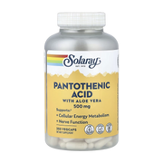 Solaray, Pantothenic Acid with Aloe Vera, 250 VegCaps