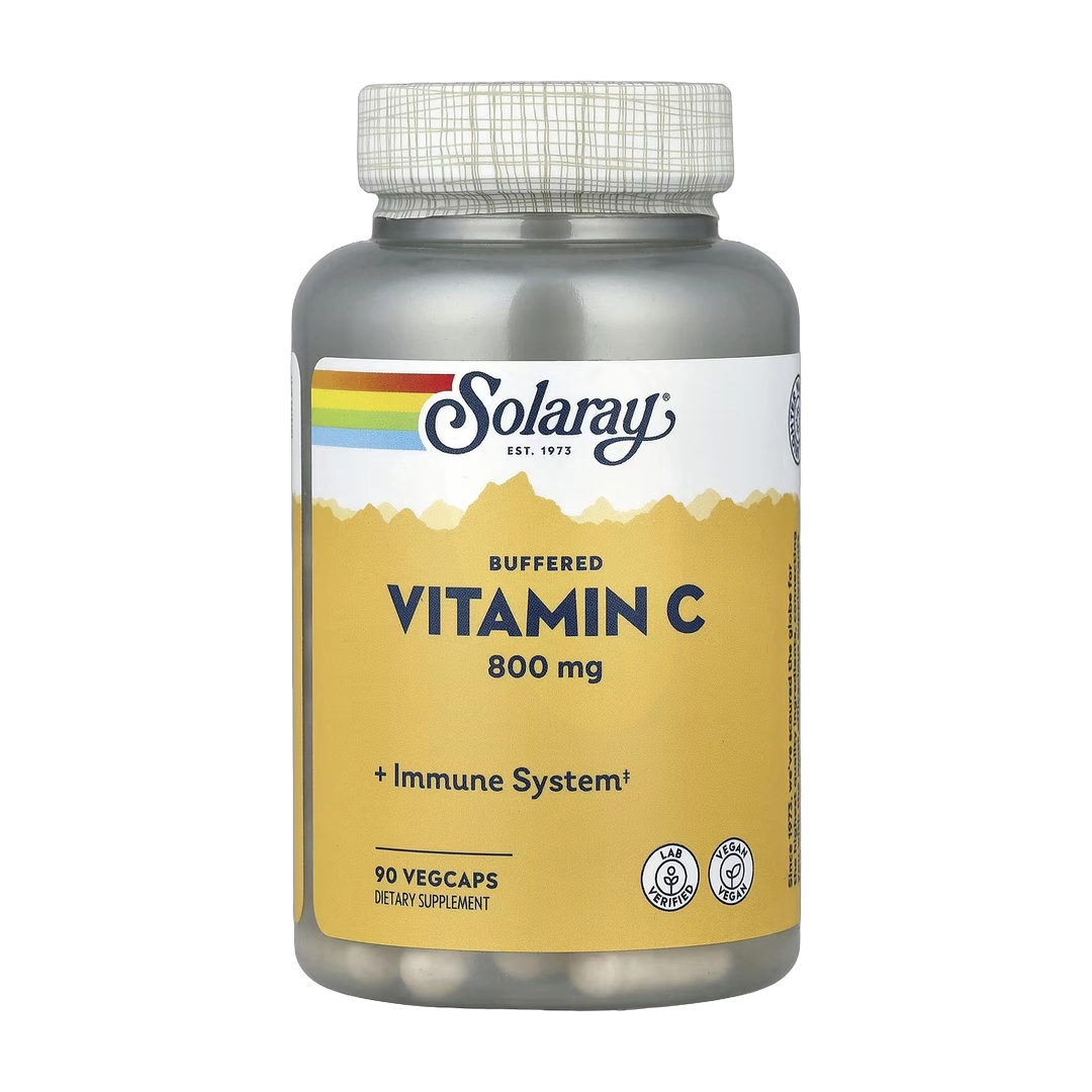Solaray, Buffered Vitamin C, 800 mg, 90 VegCaps