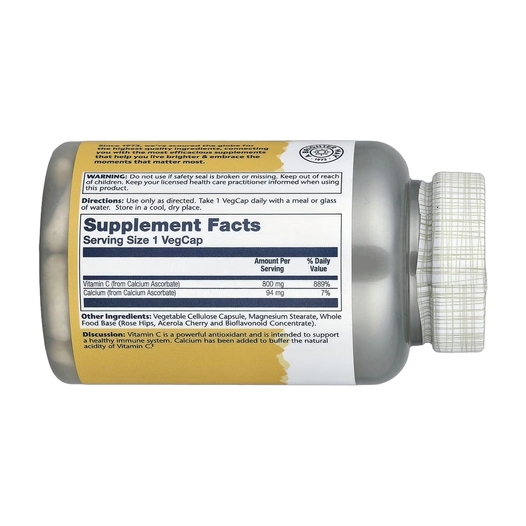 Solaray, Buffered Vitamin C, 800 mg, 90 VegCaps