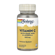 Solaray, Vitamin C with Rose Hips & Acerola, 500 mg, 100 Capsules
