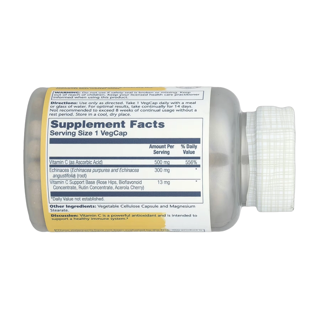 Solaray, Vitamin C Echinacea, 120 VegCaps