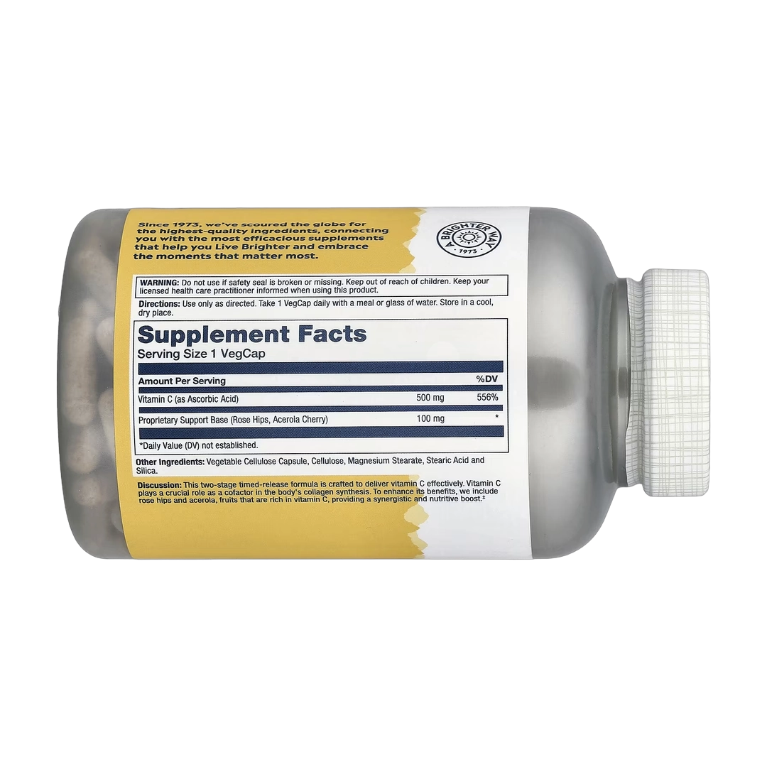 Solaray, Timed Release Vitamin C, 250 VegCaps