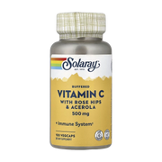 Solaray, Buffered Vitamin C With Rose Hips & Acerola, 100 VegCaps
