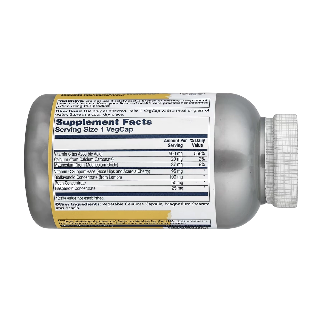 Solaray, Buffered Vitamin C with Bioflavonoid Concentrate, 250 VegCaps