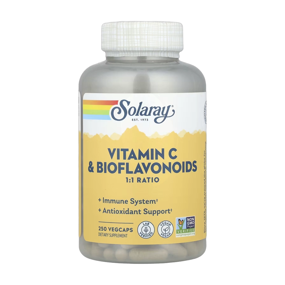 Solaray, Vitamin C & Bioflavonoids, 250 VegCaps