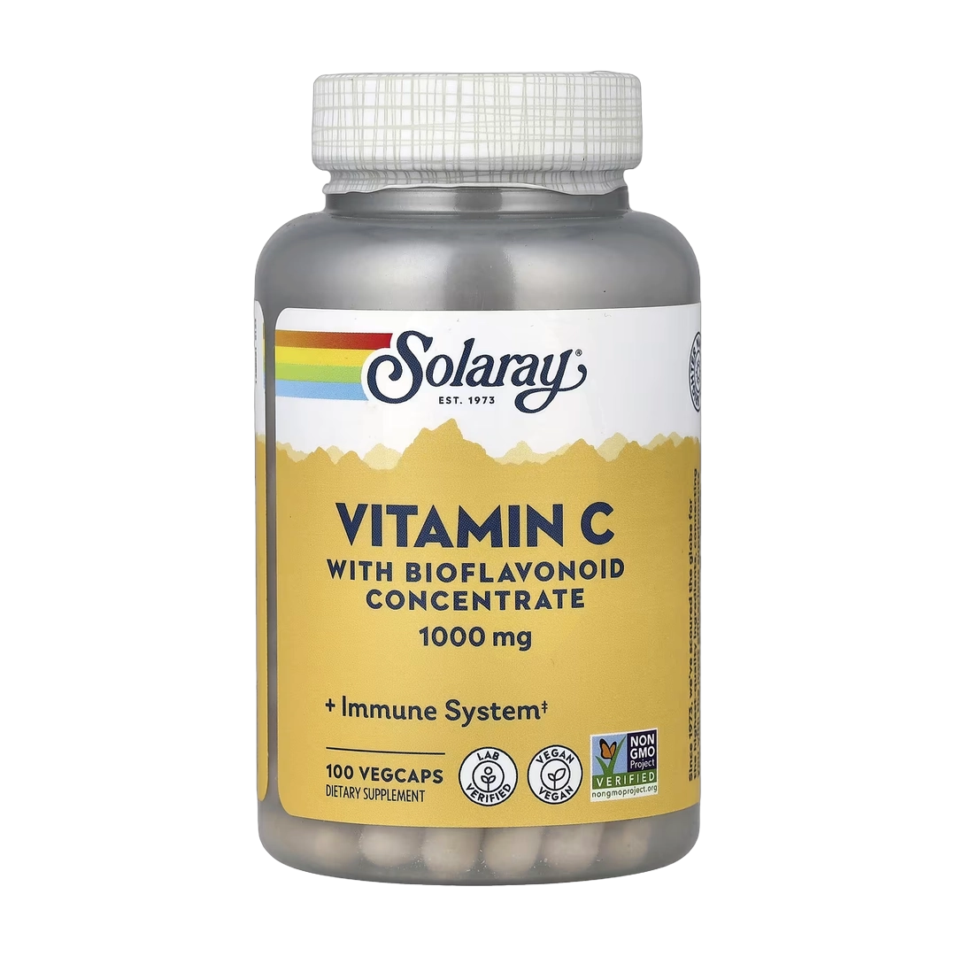 Solaray, Vitamin C with Bioflavonoid Concentrate, 100 VegCaps