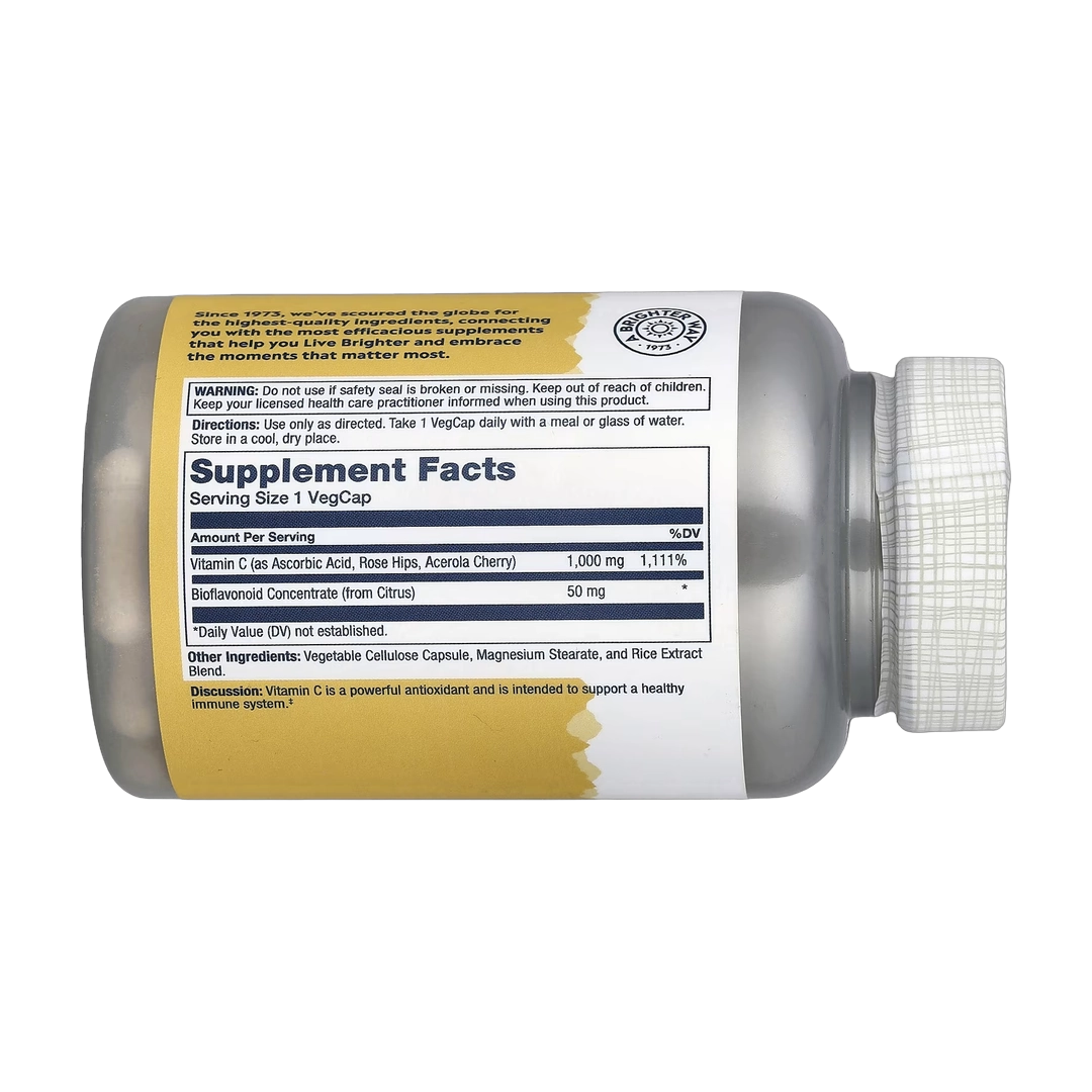 Solaray, Vitamin C with Bioflavonoid Concentrate, 100 VegCaps