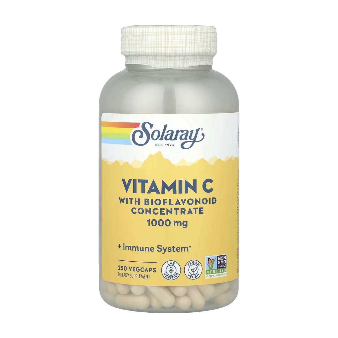 Solaray, Vitamin C with Bioflavonoid Concentrate, 1,000 mg, 250 VegCaps