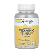 Solaray, Timed Release Vitamin C with Rose Hips & Acerola, 1,000 mg, 100 VegCaps front packaging view