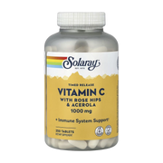 Solaray, Timed Release, Vitamin C with Rose Hips & Acerola, 1,000 mg, 250 Tablets