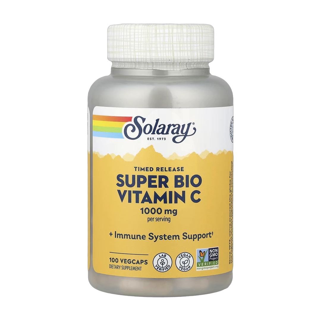 Solaray, Timed Release Super Bio Vitamin C, 100 VegCaps