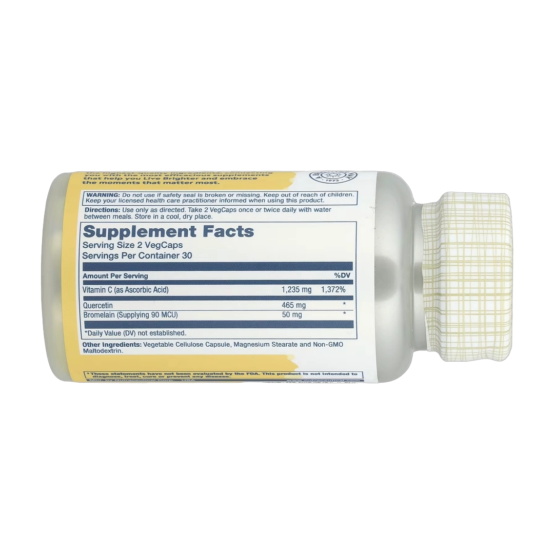 Solaray, Quercetin, Bromelain & Vitamin C, 60 VegCaps