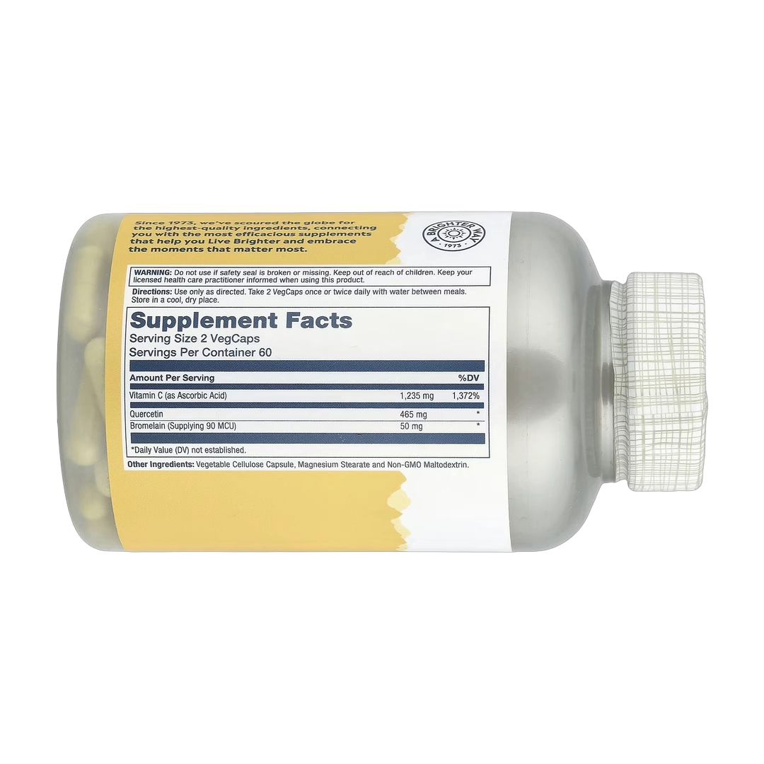Solaray, Quercetin, Bromelain & Vitamin C, 120 VegCaps