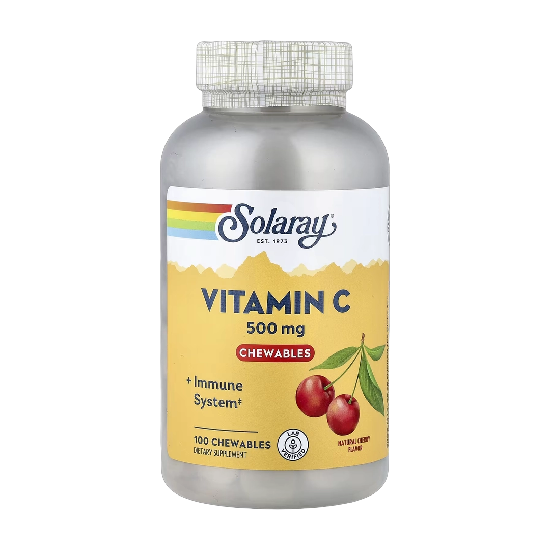 Solaray, Vitamin C Chewables, Natural Cherry, 100 Chewables