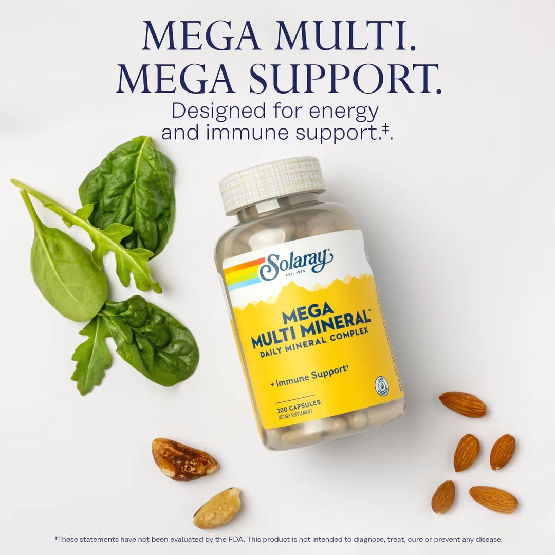 Solaray, Mega Multi Mineral™, 200 Capsules