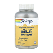 Solaray, Calcium Citrate Supreme, 180 Capsules front packaging view