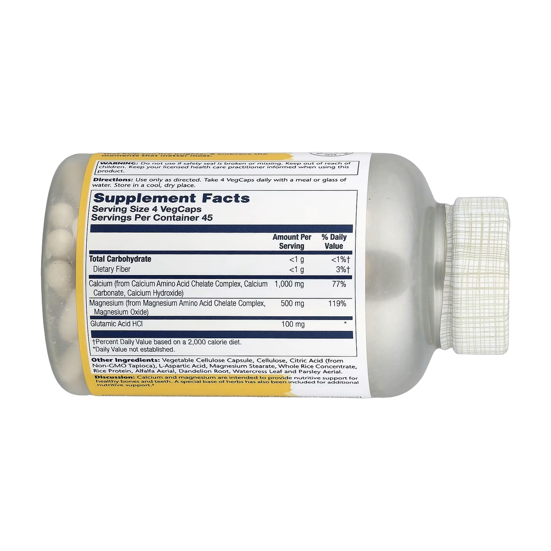 Solaray, Calcium Magnesium 2:1 Ratio, 180 VegCaps