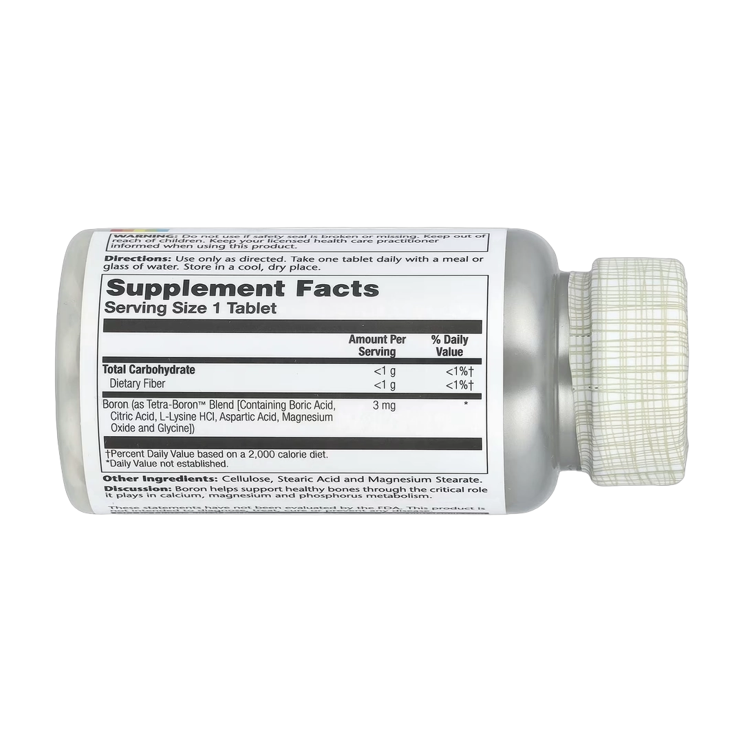 Solaray, Tetra-Boron®, 3 mg, 100 Tablets