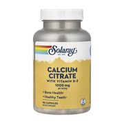 Solaray, Calcium Citrate with Vitamin D-3, 90 Capsules