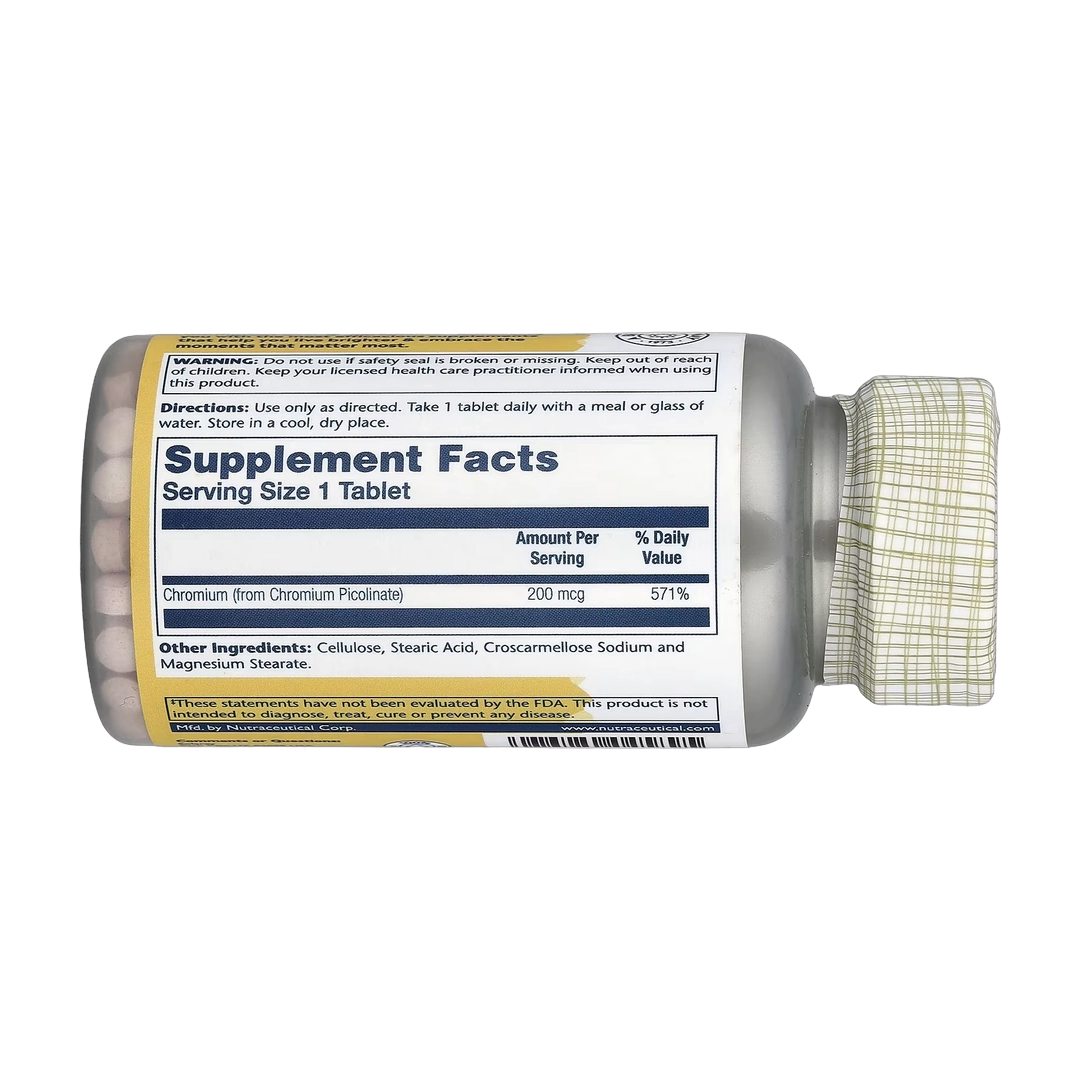 Solaray, Chromium Picolinate, 200 mcg, 100 Tablets