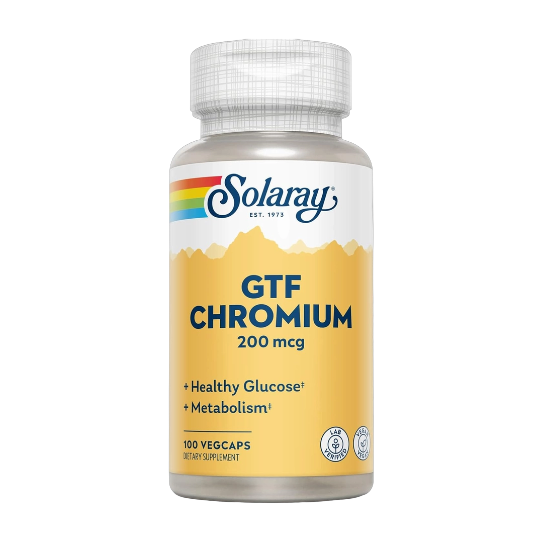 Solaray, GTF Chromium 200 mcg, 100 VegCaps