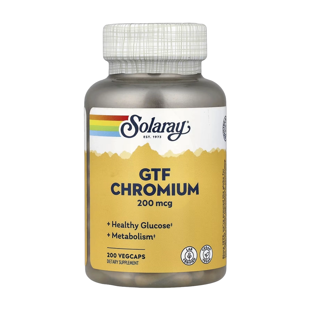 Solaray, GTF Chromium, 200 mcg, 200 VegCaps
