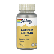 Solaray, Copper Citrate, 2 mg, 60 VegCaps front packaging view
