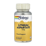 Solaray, Lithium Aspartate, 5 mg, 100 VegCaps