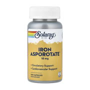 Solaray, Iron Asporotate, 18 mg, 100 Capsules