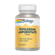 Solaray, Potassium Asporotate Chelated Supplement, 100 Capsules