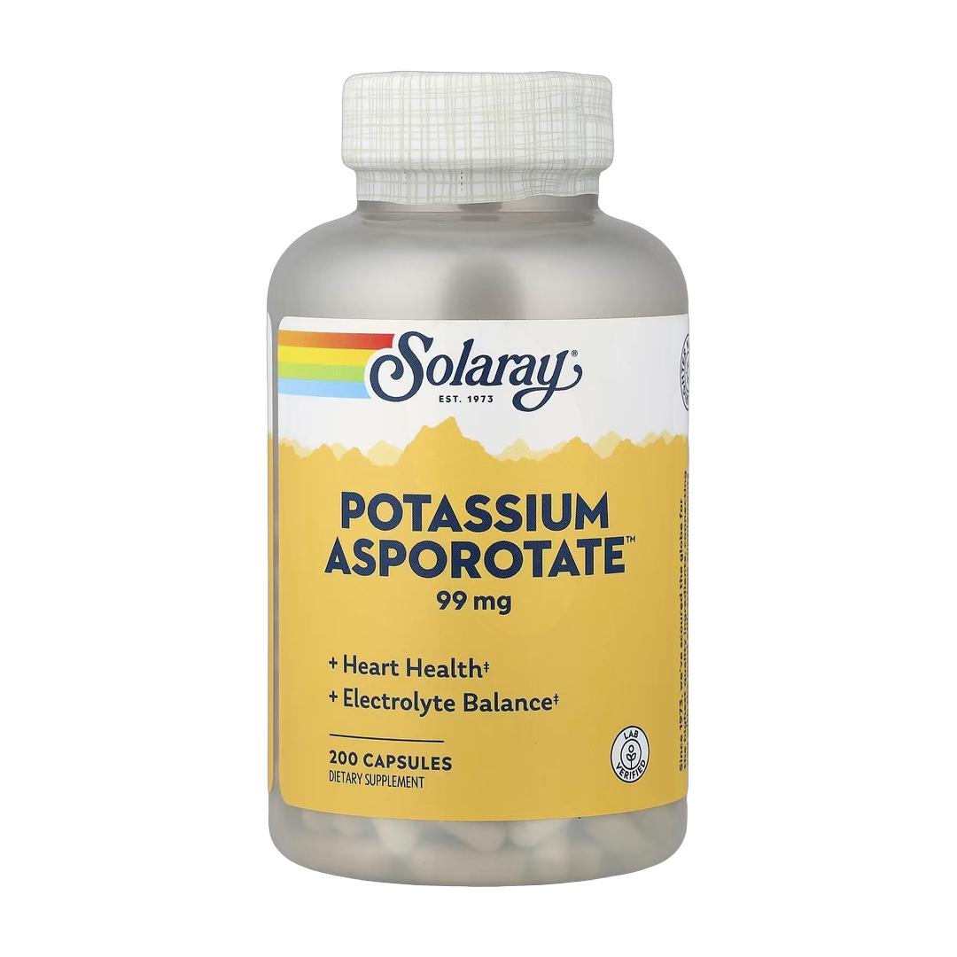 Solaray, Potassium Asporotate™, 99 mg, 200 Capsules