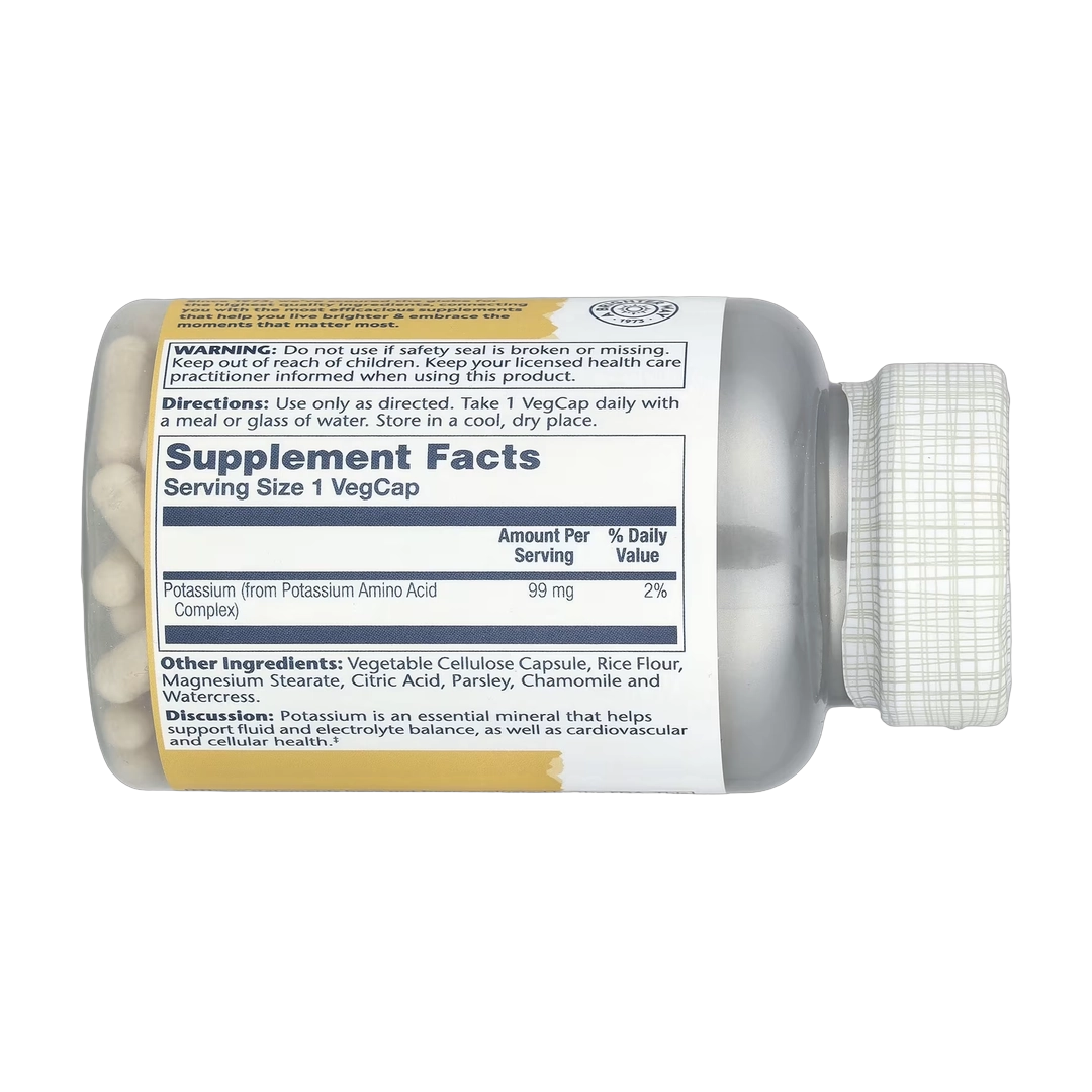 Solaray, Potassium, 99 mg, 200 VegCaps