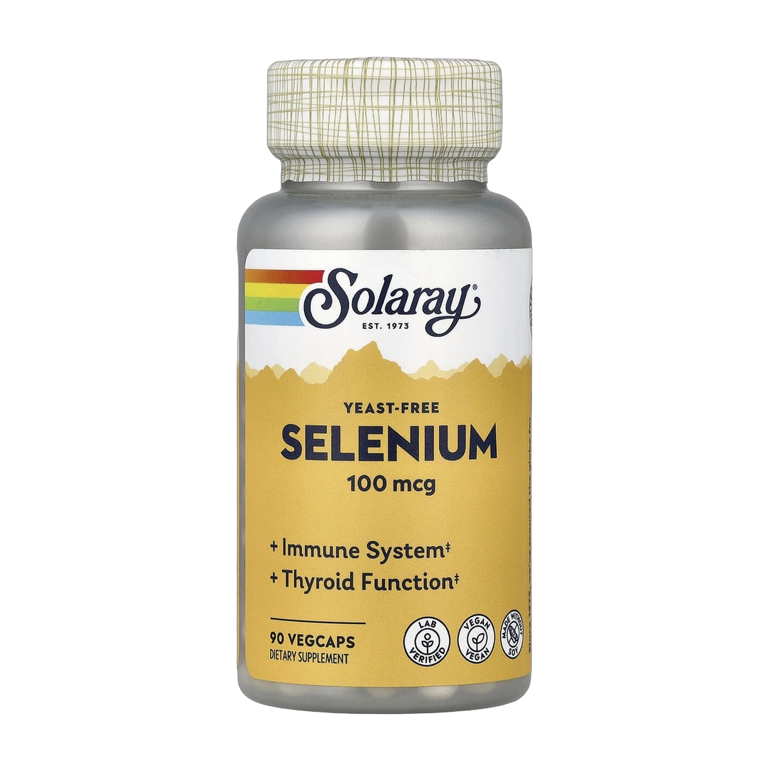 Solaray, Selenium, 100 mcg, 90 VegCaps front packaging view