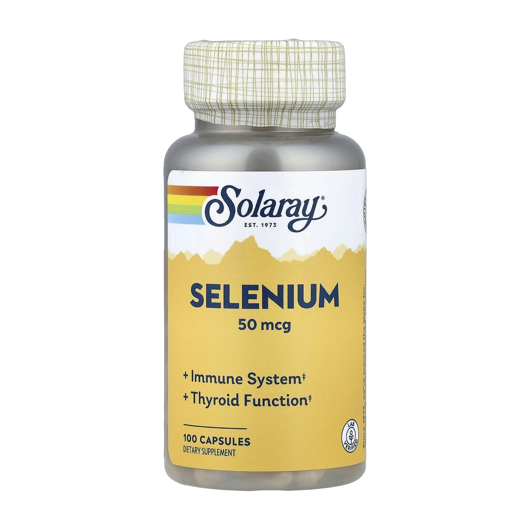 Solaray, Selenium, 50 mcg , 100 Capsules front packaging view