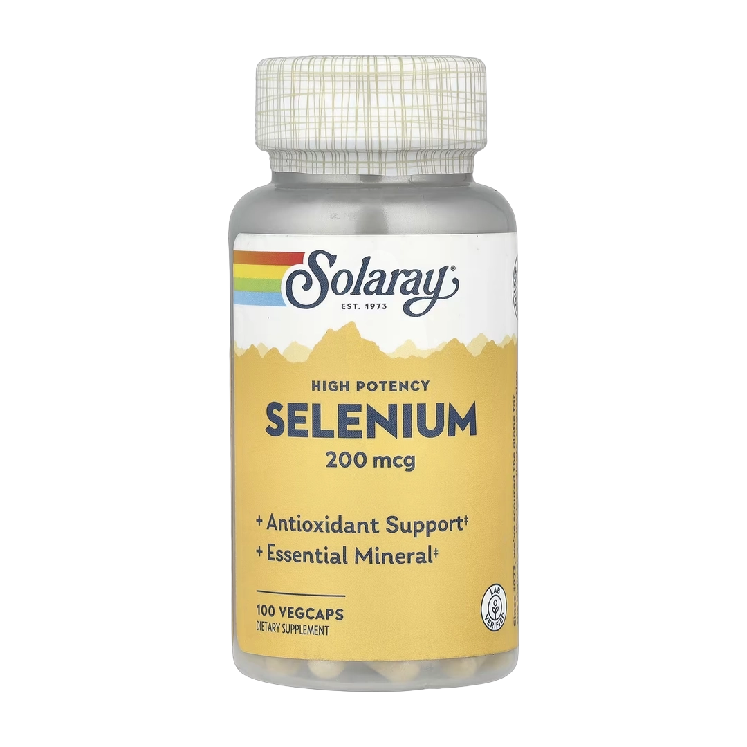 Solaray, Selenium, High Potency , 200 mcg, 100 VegCaps