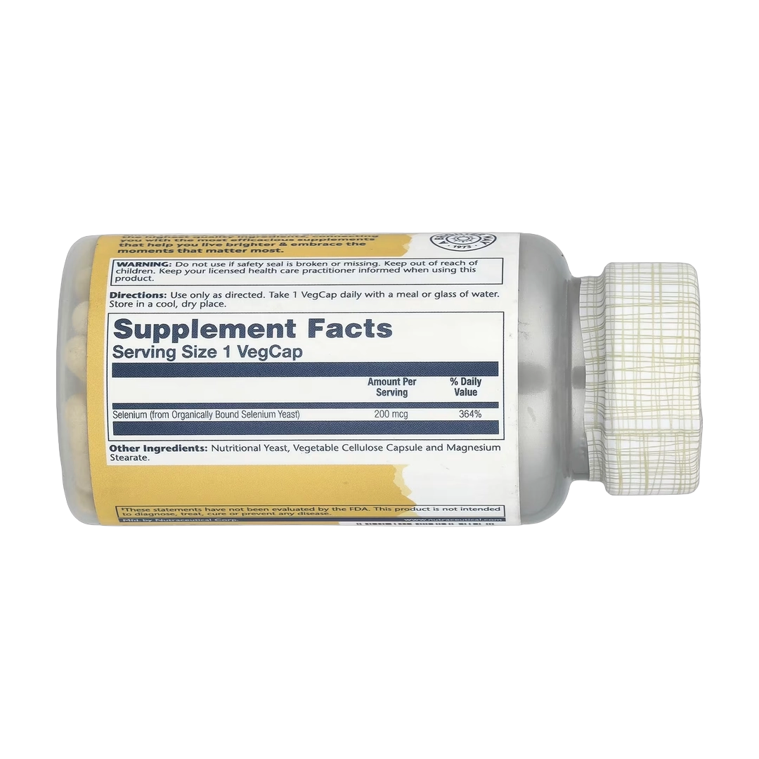 Solaray, Selenium, High Potency , 200 mcg, 100 VegCaps