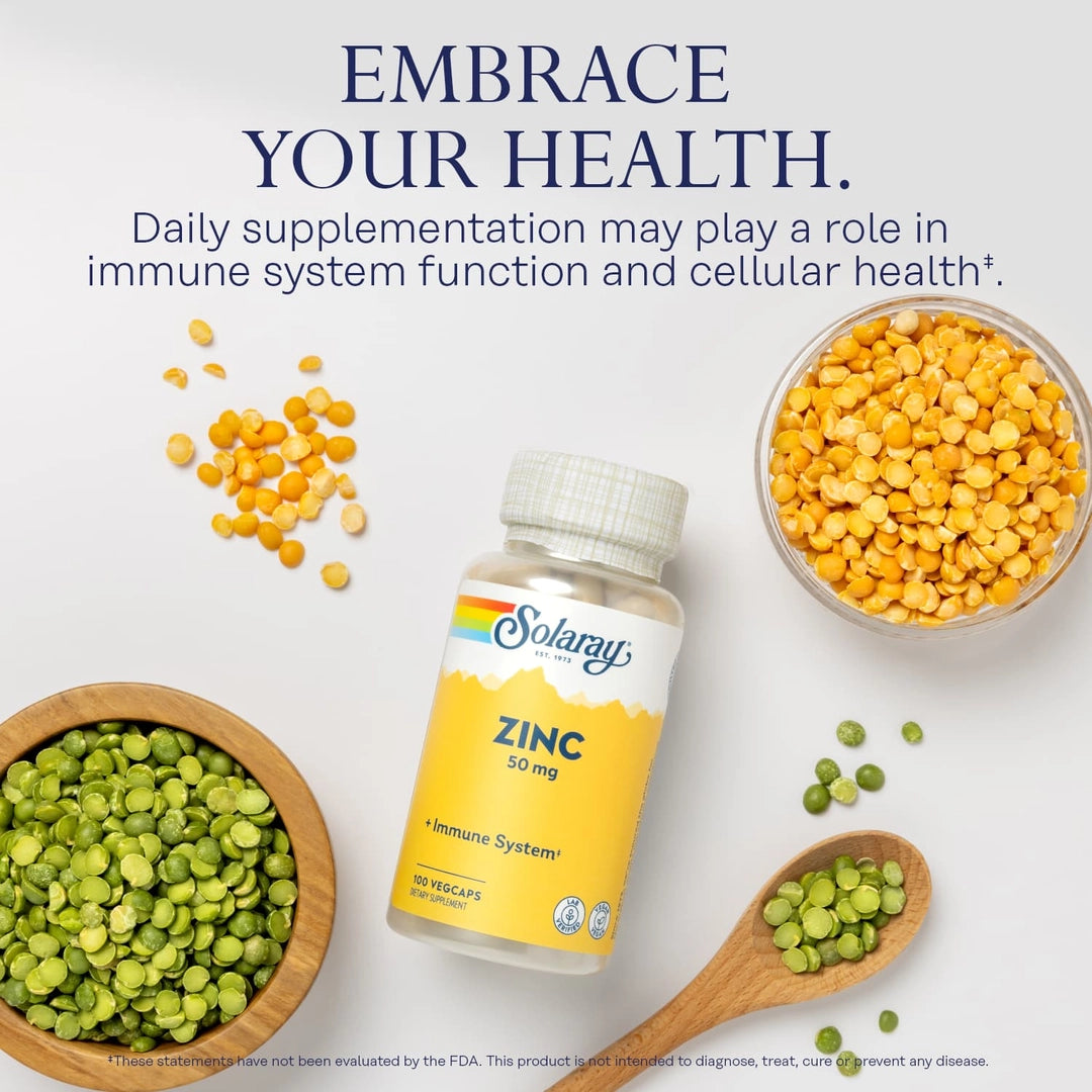 Solaray, Zinc, 50 mg, 100 VegCaps lifestyle image