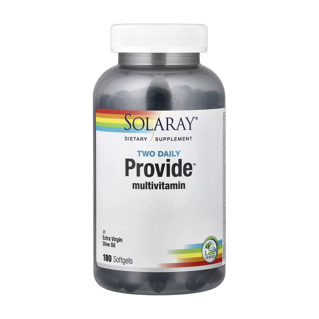 Solaray, Two Daily Provide™ Multivitamin, 180 Softgels
