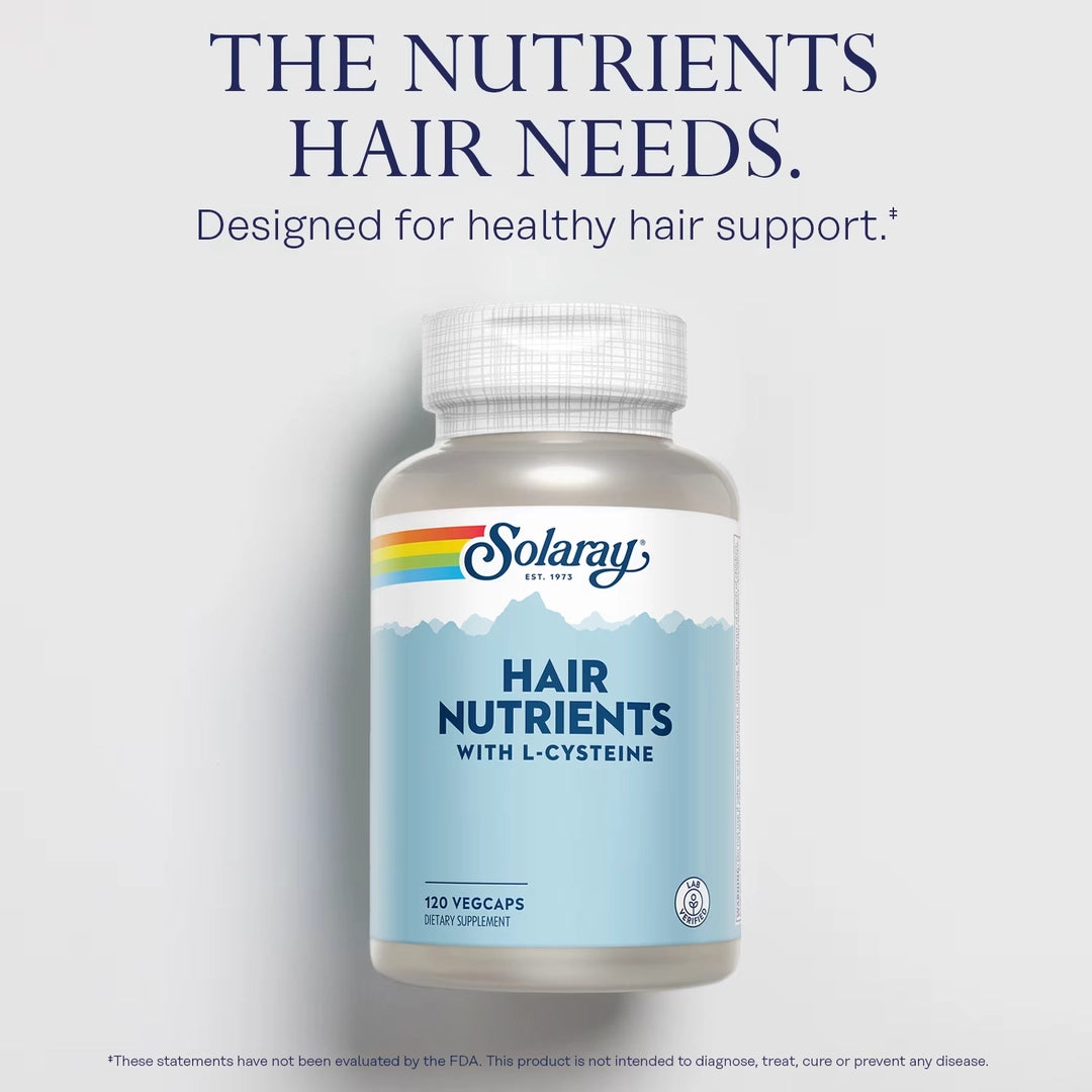 Solaray, Hair Nutrients With L-Cysteine, 120 VegCaps