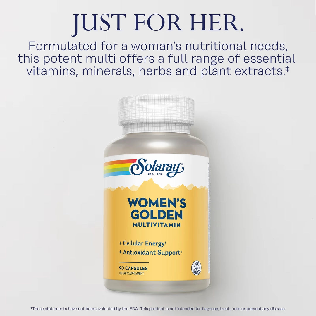 Solaray, Women's Golden Multivitamin, 90 Capsules