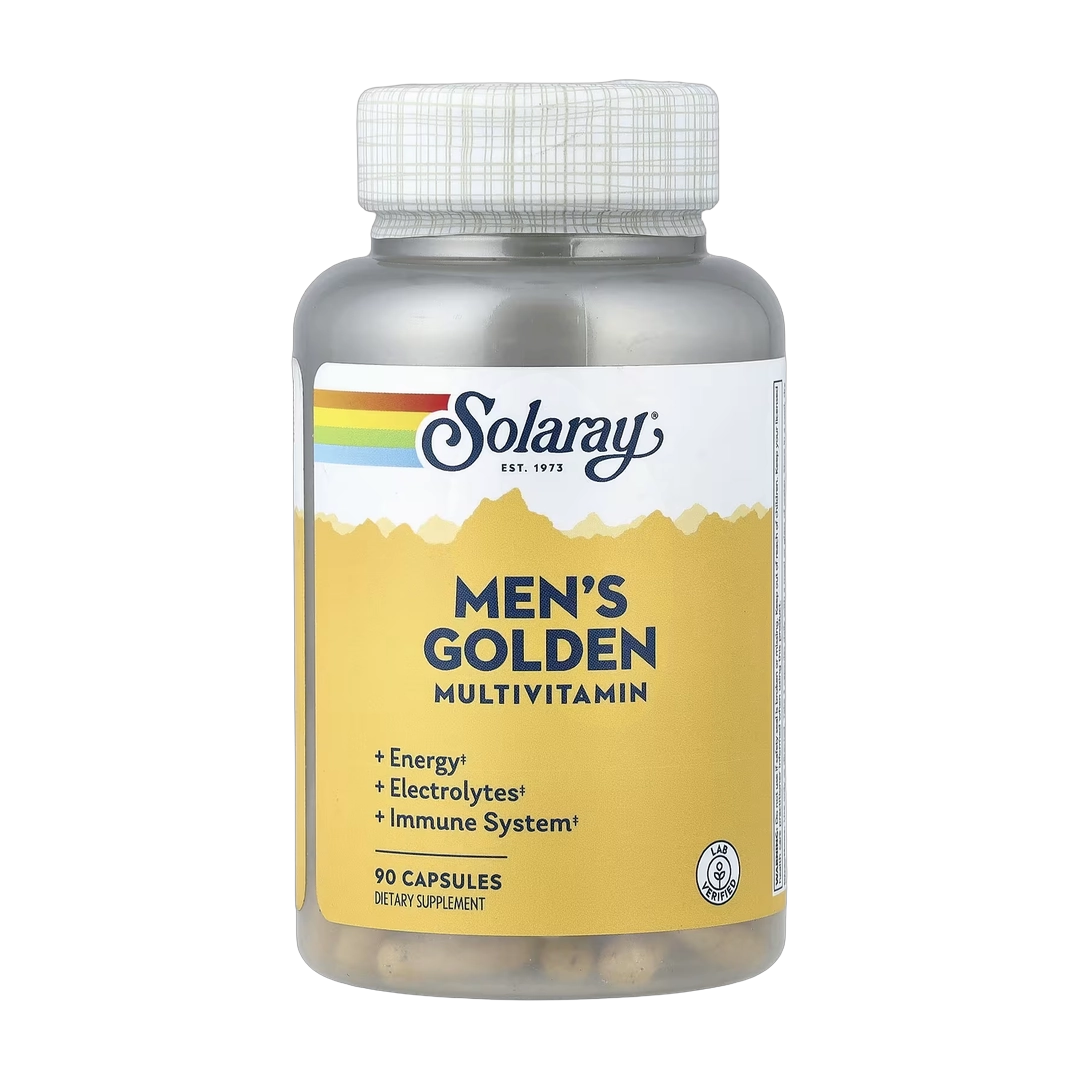Solaray, Men's Golden Multivitamin, 90 Capsules