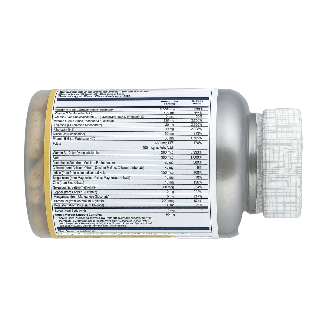 Solaray, Men's Golden Multivitamin, 90 Capsules