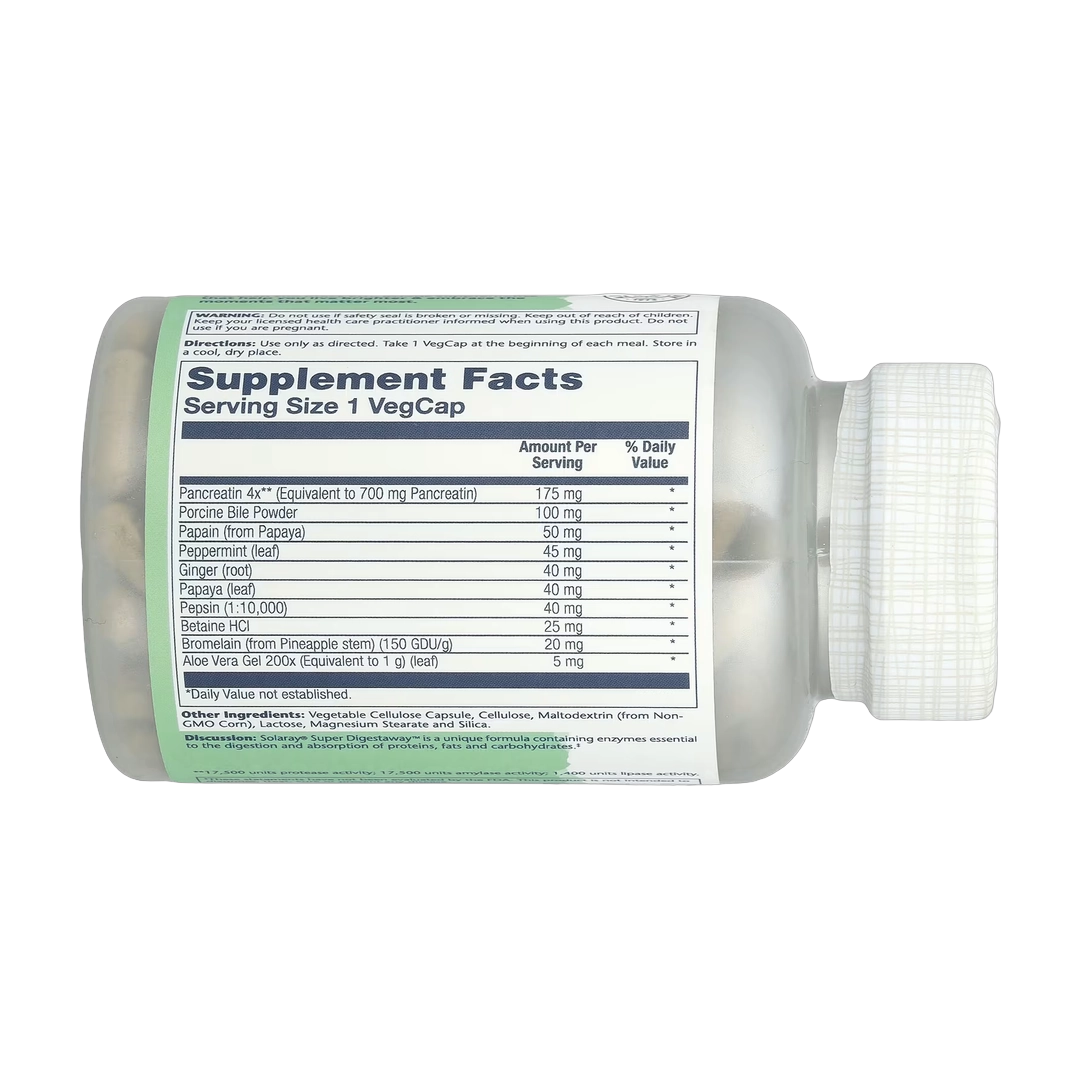 Solaray, Super Digestaway™, 180 VegCaps