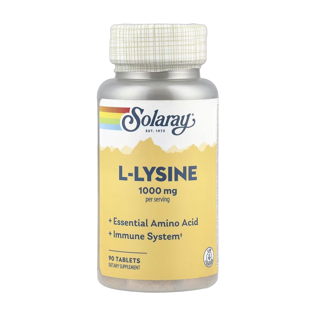 Solaray, L-Lysine, 90 Tablets
