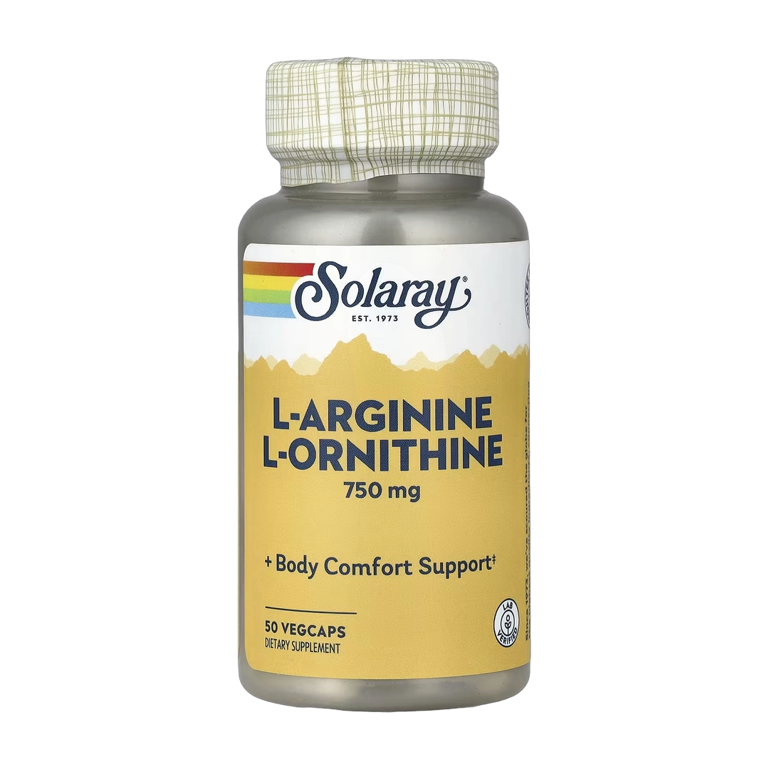 Solaray, L-Arginine L-Ornithine, 50 VegCaps