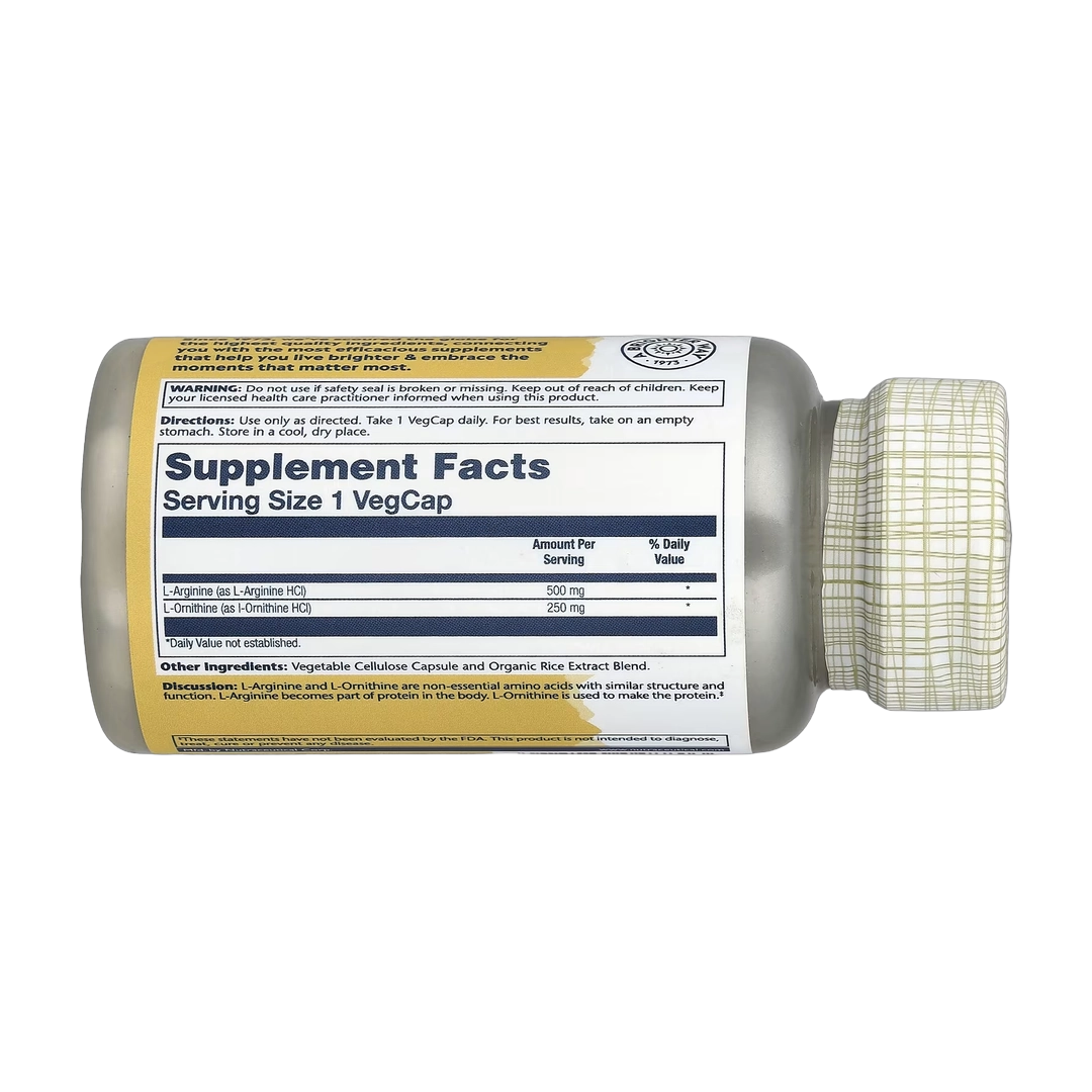 Solaray, L-Arginine L-Ornithine, 50 VegCaps
