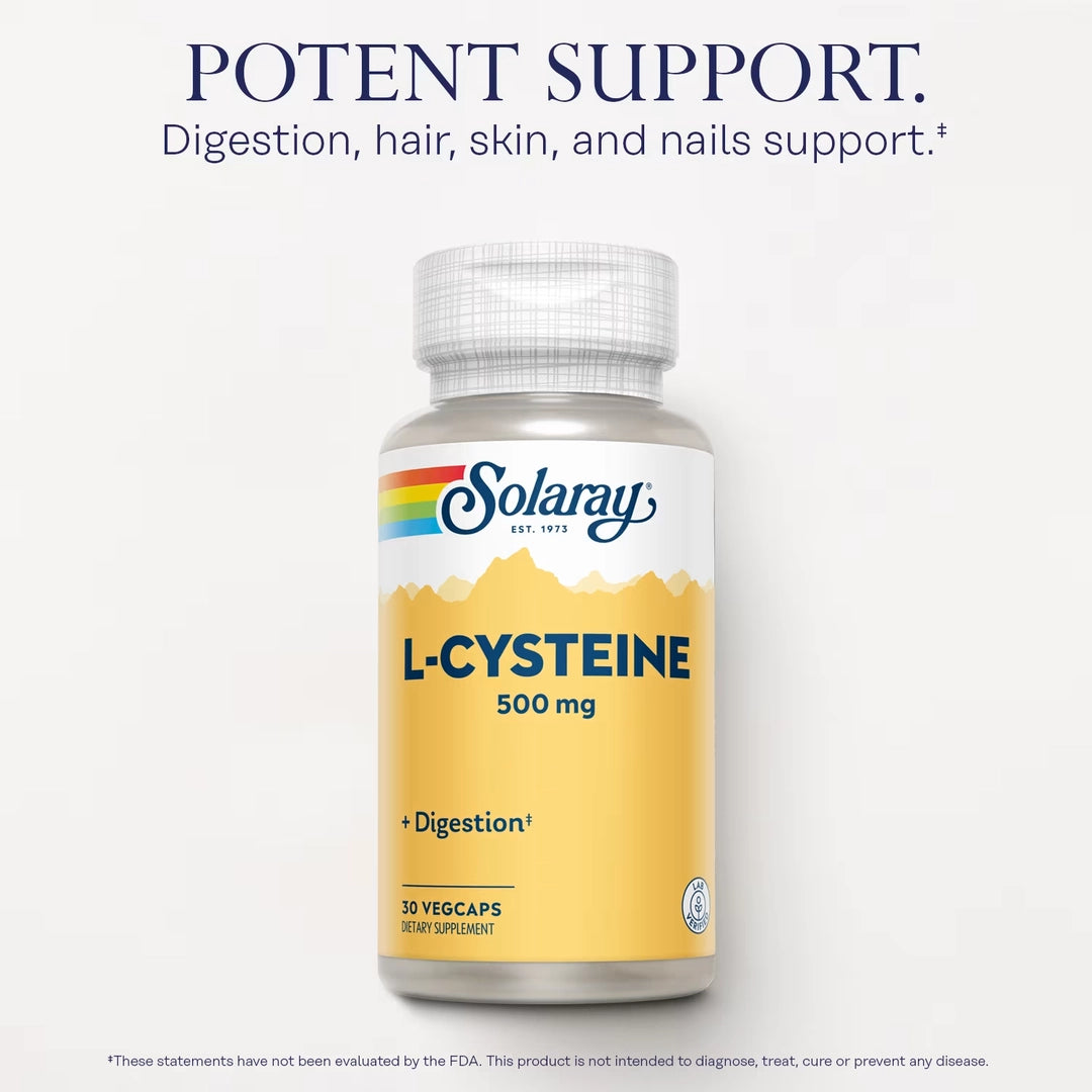 Solaray, L-Cysteine, 500 mg, 30 VegCaps