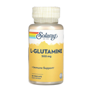SOLARAY, L Glutamine Capsules 500 mg, 50 VegCaps