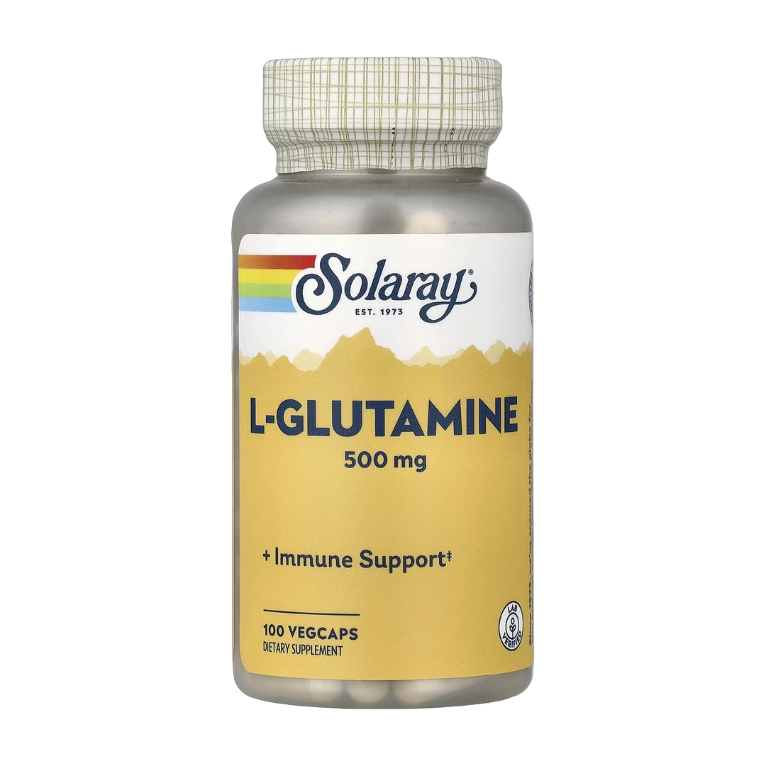 Solaray, L-Glutamine, 500 mg, 100 VegCaps